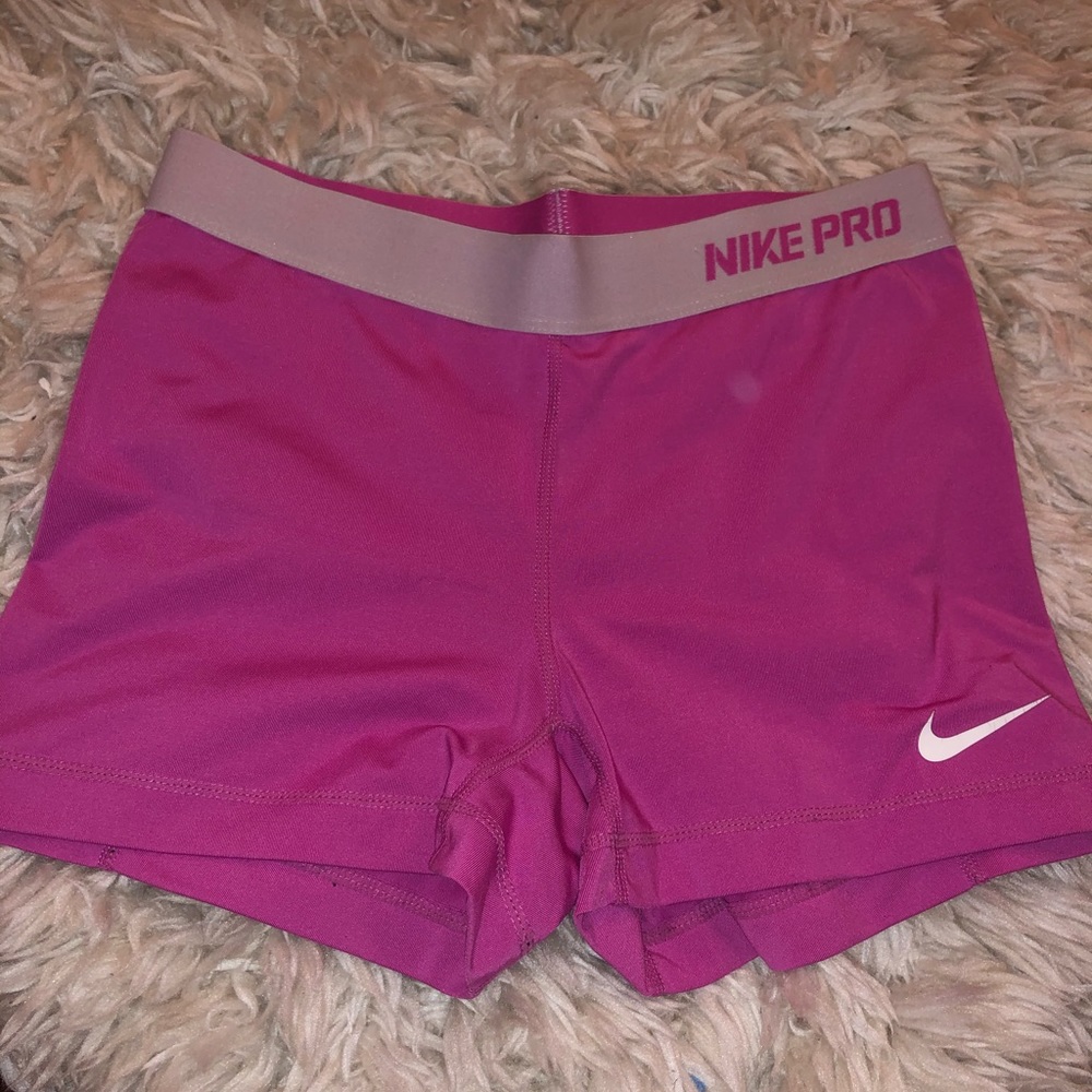 Pink nike pro spandex medium